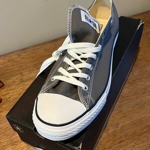 Converse Men's Charcoal Canvas Sneakers